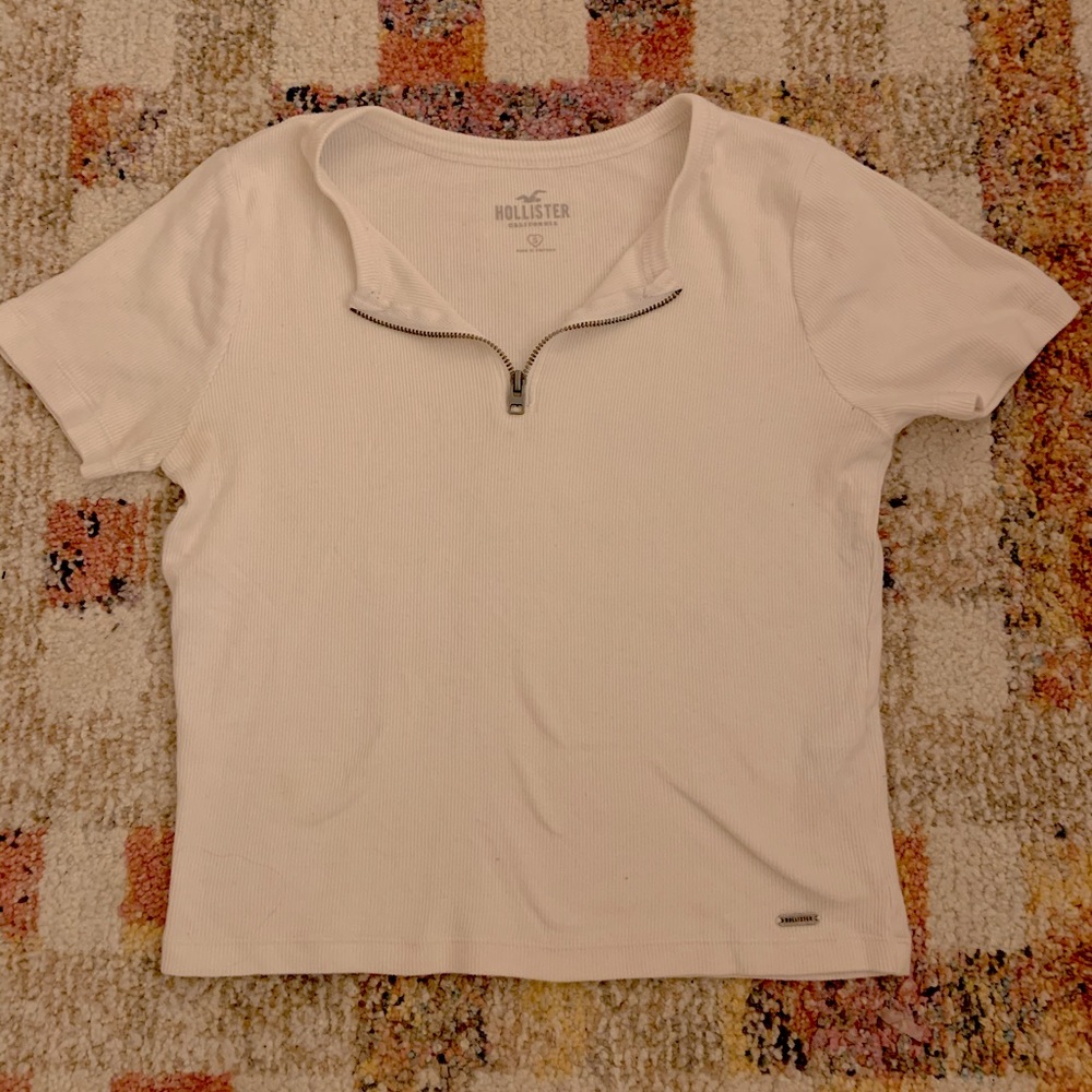 White crop top